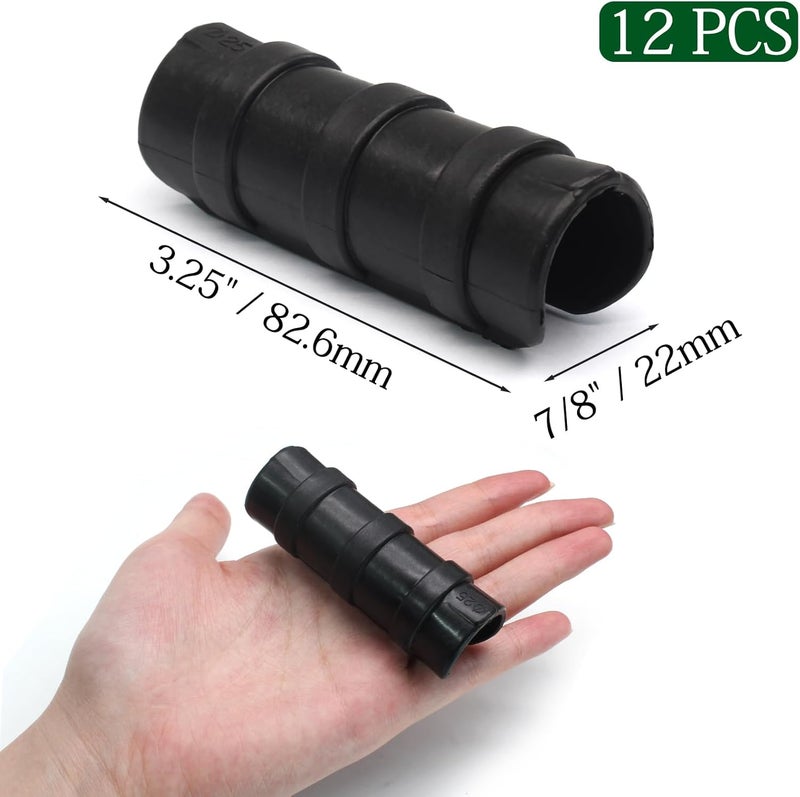 Jersvimc 12Pcs Greenhouse Clips 1 Inch PVC Clamp, Black Greenhouse Clamps Garden Plastic Clamp Farm Tube Clamps for Agriculture - Image 5